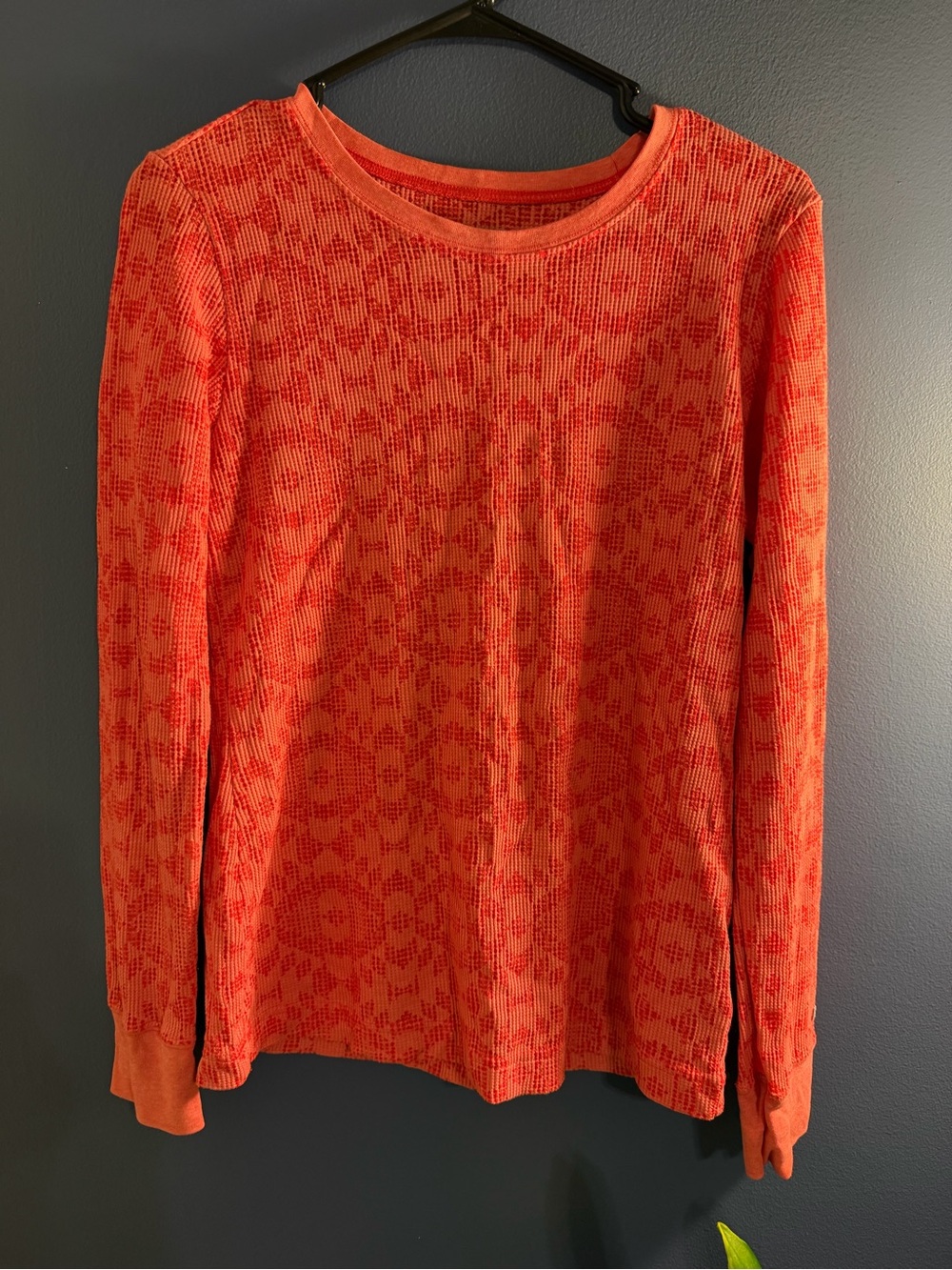 Columbia Coral Orange Thermal Crewneck Top Small Petite
